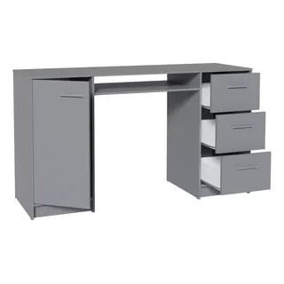 Escritorio Gamer Madesa 94008n1 Mdp De 136cm X 77cm X 45cm  Gris