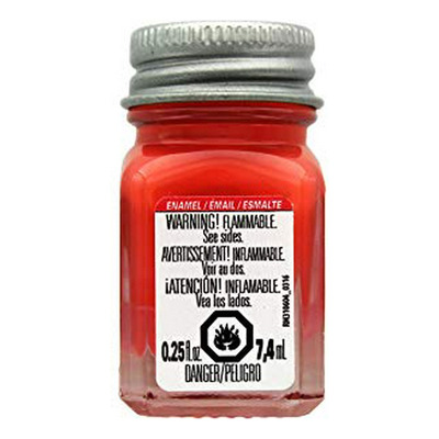 Pintura De Esmalte Testors 25oz Naranja Brillante