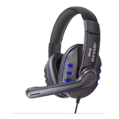 Audifonos Diadema Gamer Usb Pc Lap Ps4 Microfono Color Negro/azul Color De La Luz Sin Color