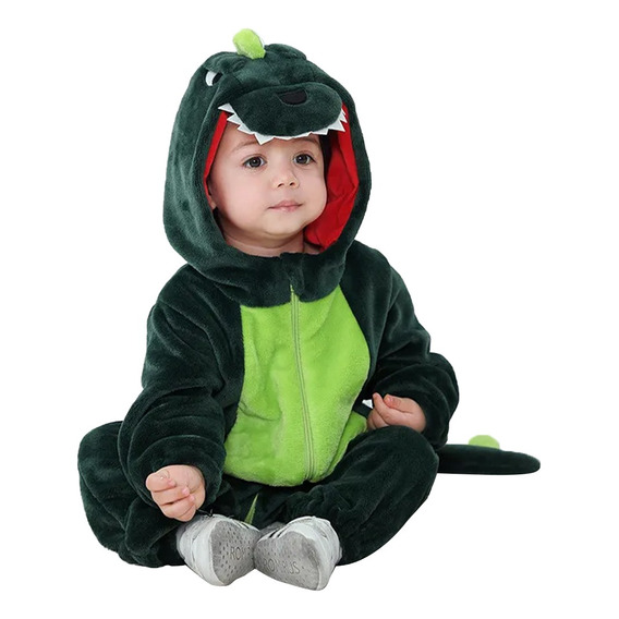 Mameluco Para Bebe Invierno Pijama Bebe Tema De Dinosaurio