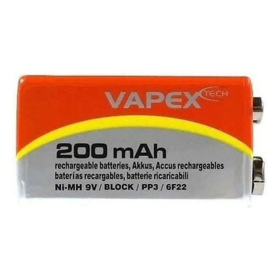 Batería Recargable 9v 200mha V005 Vapex