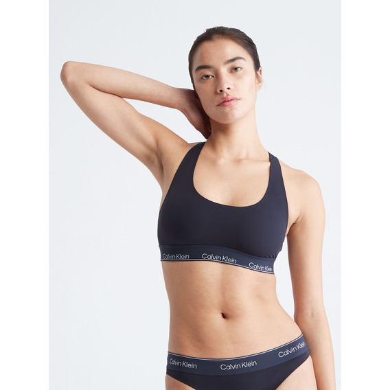 Bralette Modern Performance Unlined Negro Calvin Klein