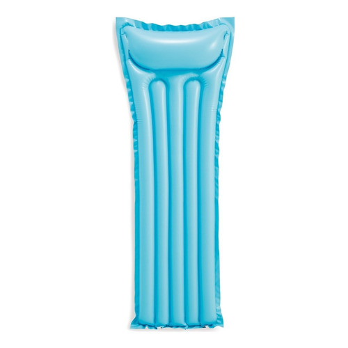 Colchoneta Inflable Para Pileta Intex Economat Azul 69x183cm