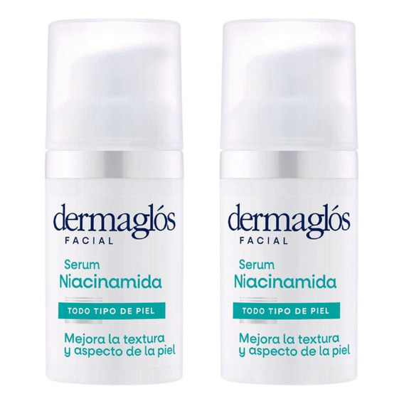 Pack X2 Dermaglós Serum Niacinamida Facial 30 Ml