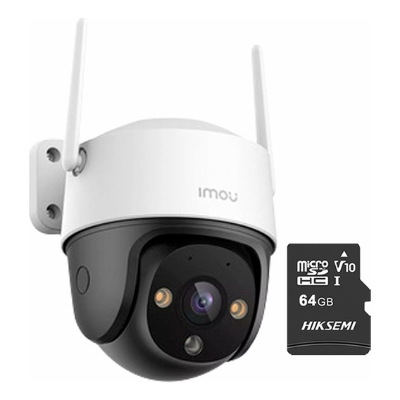 Imou Cámara IPC-S41FEN Cruiser SEde 4 MP Almacenamiento 64 Gb Micro SD Wireless Inalámbrica / Visión Nocturna en Color / Movimiento PTZ y Audio Bidireccional / Video Vigilancia 24/7