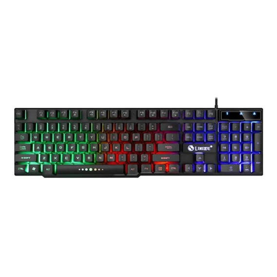 Teclado Gamer Simil Mecánico Usb Luces Led Calidad