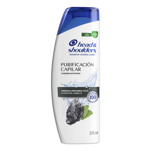 1 Shampoo Head & Shoulders  Frasco De 375 Ml Elige El Tuyo Formula Purificacion Capilar