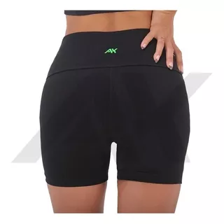 Calza Negra Lisa Basica Corta Deportiva De Mujer Athletix