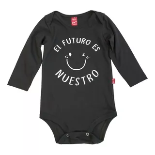  Body Básico Bebe Manga Larga Negro Algodón 100% 