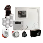 Kit Alarma Hogar 6zonas+control+5 Sensor Pet+sirenas+batería