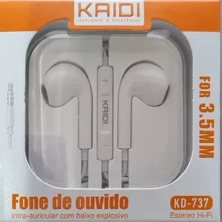 Fone De Ouvido Kaidi Kd718 Fone Microfone Fone Potente