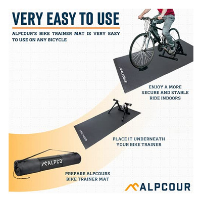 Alfombrilla Para Entrenador De Bicicleta Alpcour - 36 '' X 7