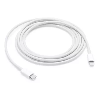 Cable Usb Apple Lightning Cable 0.13 Blanco Con Entrada Usb Tipo C Salida Lightning