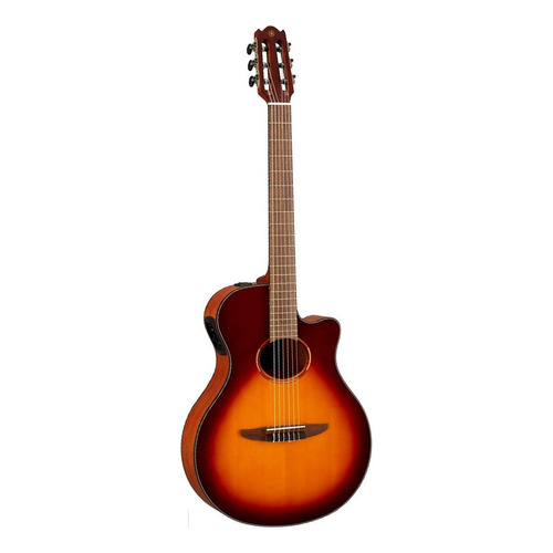 Guitarra Electroacustica Yamaha Ntx1bs Nylon Sunburst Msi Color Marrón Material del diapasón Nogal Orientación de la mano Diestro