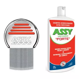 Kit Peine Fino Assy 2000 + Shampoo Assy Forte Uso Diario 