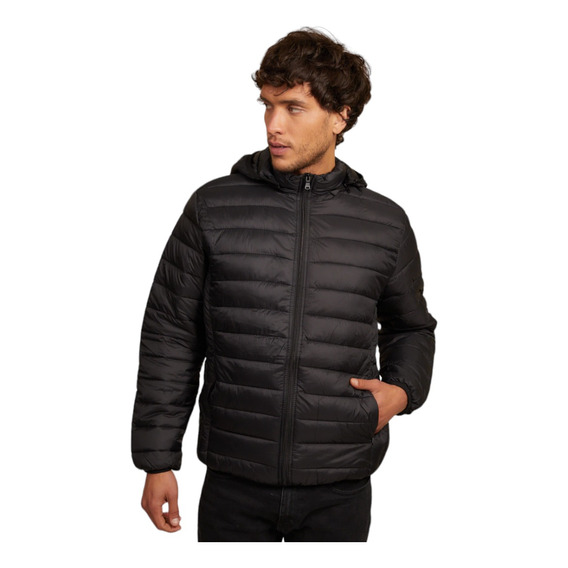 Campera De Hombre Importada Liviana Abrigada Con Capucha 