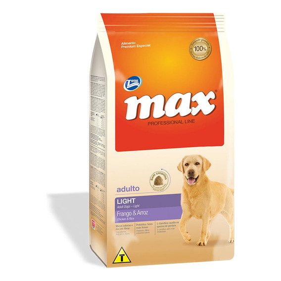 Alimento Para Perro Max Professional Line Light Pollo Y Arro