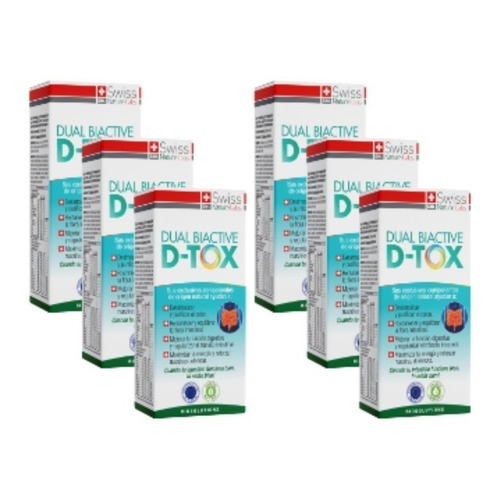 Suplemento en cápsula Swiss Nature Labs  Dual Biactive D-Tox en caja 360 un pack x 6 u