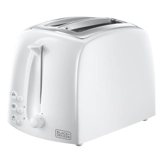 Black & Decker Tostadora - 2 Panes - Blanca - 700-850 Watts