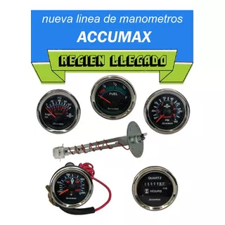 Relojes Accumax Temperatura Aceite Horometro Rpm Voltimetro 