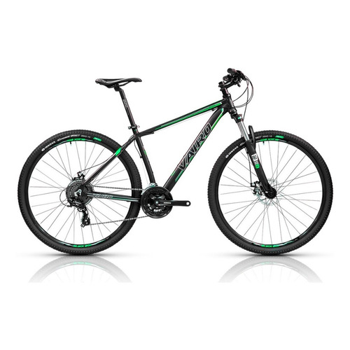 Mountain bike Vairo XR 3.5  2022 R29 S 21v frenos de disco mecánico cambios Shimano color verde con pie de apoyo  