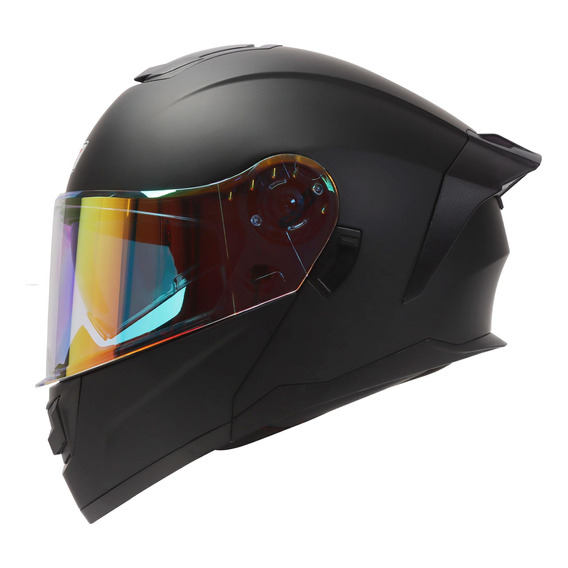 Casco Abatible Certificado Mica Night Vision + Luz Led Ks1