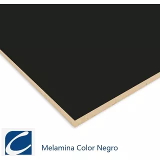 Lámina Melamina Mdf Negro 2/c 1,83 X 2,44 X 18mm