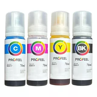 Tinta Ep Profeel E0017 Corantes L3150 L3210 L3250 4x70ml