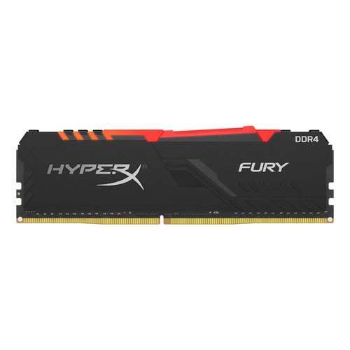 Memoria RAM Fury DDR4 RGB gamer color negro 8GB 1 HyperX HX426C16FB3A/8