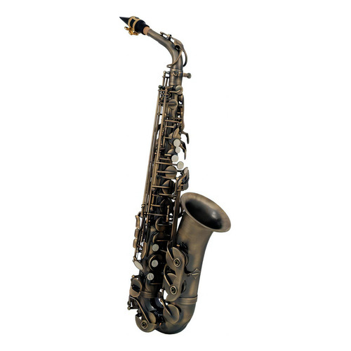 Roy Benson As-202a Saxofon Alto Eb Laqueado Antiguo Agudo F