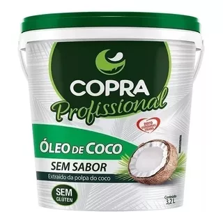 2 Balde Oleo De Coco Copra Sem Sabor 3,2l Litros