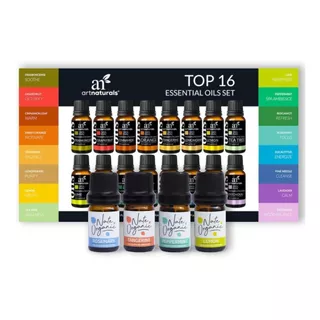 16 + 4 Aceites Esenciales Menta Eucalipto Lavanda Incienso