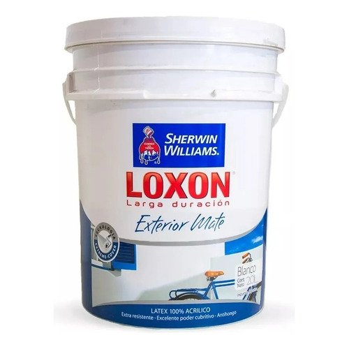 Loxon Pintura Latex Exterior Blanco 20 L Serrentino