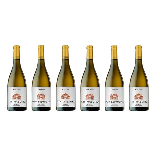 Vino Blanco Pazo Rosqueira Albariño 6 Botellas De 750ml