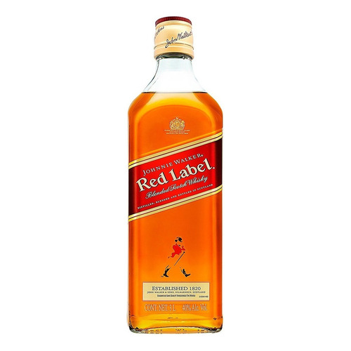 Whisky Johnnie Walker Red Label 40% Volumen De Alcohol 3 L