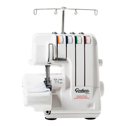 Máquina de coser overlock Godeco Lock 1040 portable blanca 220V