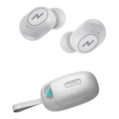 Auriculares Inalambricos Bluetooth Celular Air Noga Twins 21 Color Blanco