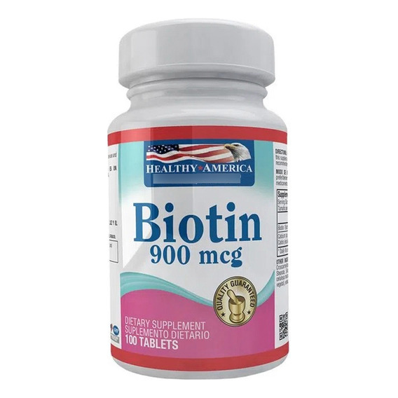 Biotina Americana 900mcg X 100 - Unidad a $350