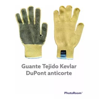 Guantes Kevlar Dupont Anticorte Con Punto De Pvc