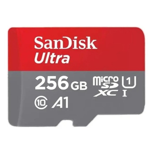 Sandisk Tf Ultra C10 150 MB/s 256 GB (rojo) A1