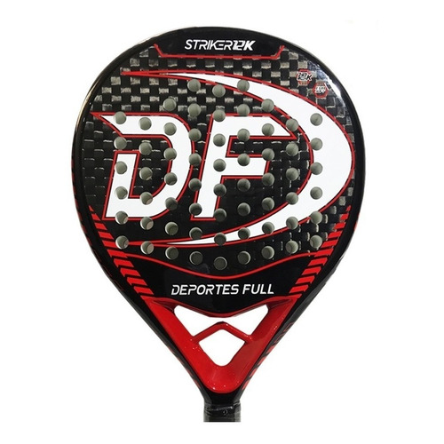 Paleta de pádel  Deportes Full Striker 12K 2022 color rojo/blanco