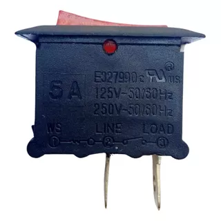 Interruptor Basculante 125v 250v 5a 50/60hz Klst-001 2 Pines