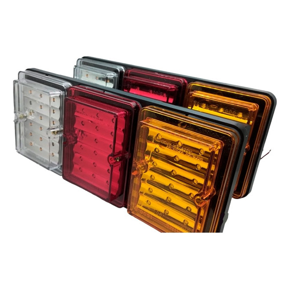 Juego X2 Faros Led Trasero Baiml 1610e 12/24v Camión Tráiler