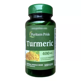 Curcuma Turmeric 400 Mg 100caps - Unidad a $360