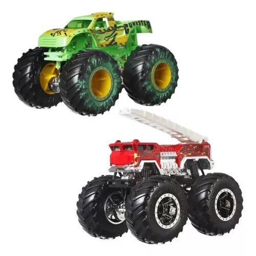 Carrinho Hot Wheels Monster Truck Gunkster Vs 5alarm Mattel