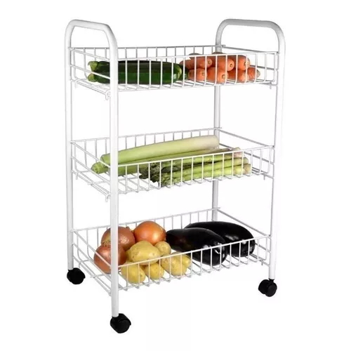 Carro Organizador De Verduras Y Frutas 3 Estantes - $ 599,00