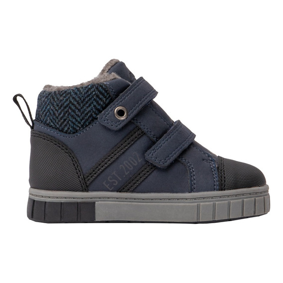 Bota Georgie Para Niño Afelpada Doble Velcro Casual Cómoda