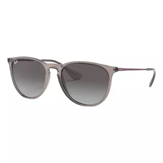 Ray-ban Erika Color Mix Rb4171 - Grey - Degradada - Polished Shiny Transparent Grey - Nailon - Bordeaux - Metal - Standard