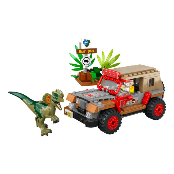 Emboscada Al Dilofosaurio Lego Juerassic Park