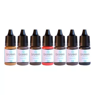 Kit Gamma Pigments Para Sobrancelhas 5ml